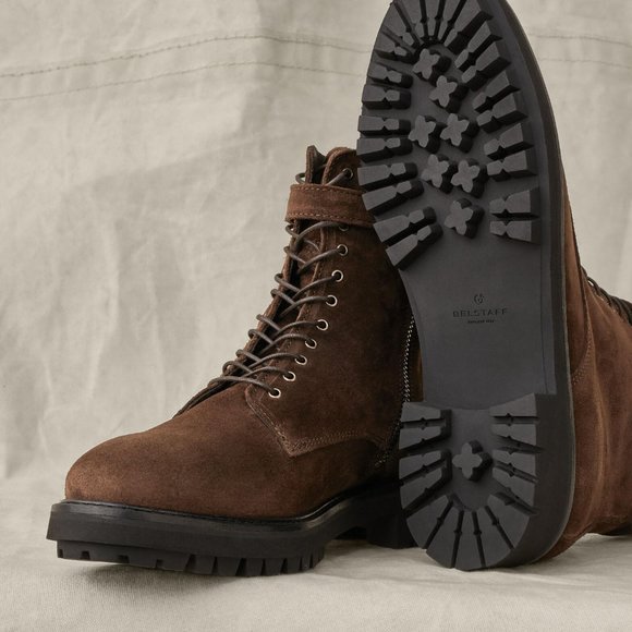 Belstaff Ladies Finley Brown Suede Boot - size 9 - Picture 5 of 5